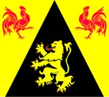 Flagge von Wallonisch-Brabant Flagge von Wallonisch-Brabant